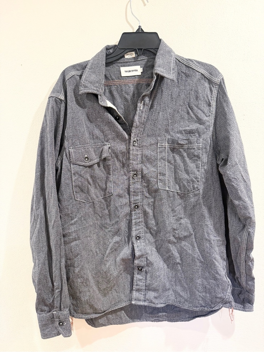 taylor stitch utility shirt Chambray Shirt Top 42